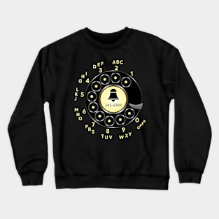 Retro Rotary Dial Crewneck Sweatshirt